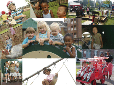 play areas collage